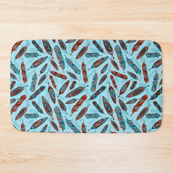 Item preview, Tlingit Feathers - Blue designed and sold by cleolovescolor.