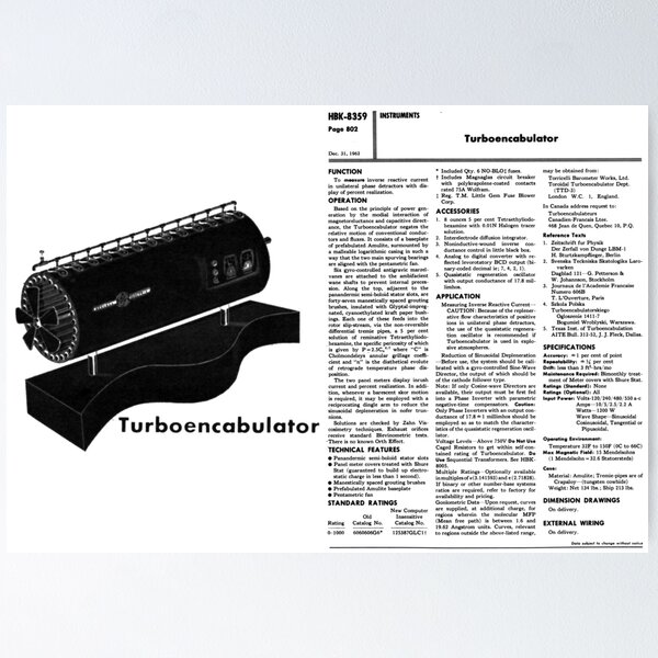 Item preview, The Turboencabulator designed and sold by Sid6point7.
