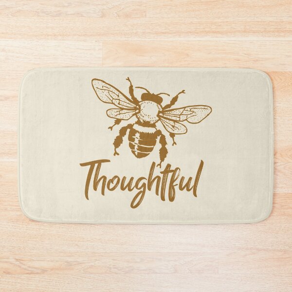 Aperçu de l'œuvre Bee thoughtful typography text art quote by Word Fandom - wordfandom créée et vendue par Kerry Pritchard.