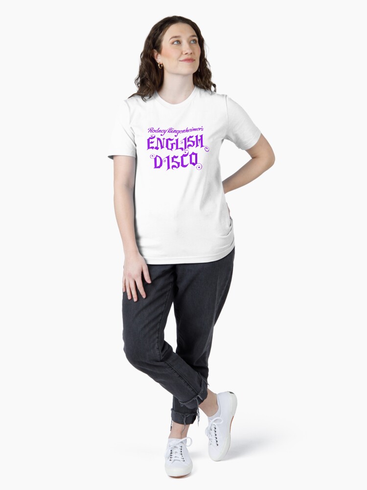Rodney Bingenheimer [Worn Free] Rodney Bingenheimer / English Disco Tee (White) Rodney Bingenheimer's English Disco Tshirt/music Tshirt