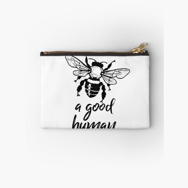 Item preview, Bee a good human typography text art quote by Word Fandom - wordfandom designed and sold by Kerry Pritchard.