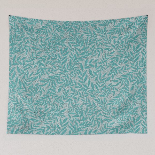 Item preview, Teal Leaves Pattern designed and sold by Dsfoxco.