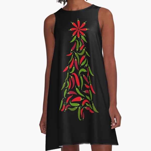 Item preview, Red and Green Chile Peppers Tree designed and sold by Normandie Rainwater.