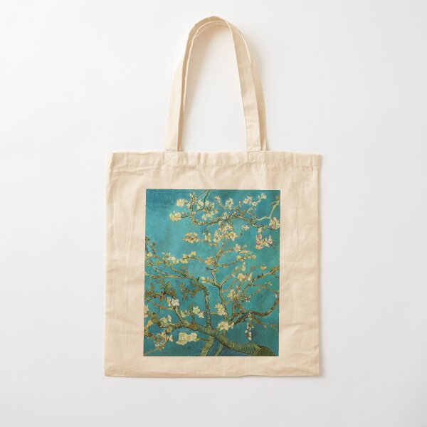 Vincent Van Gogh floreciente almendro Bolsa de algodón