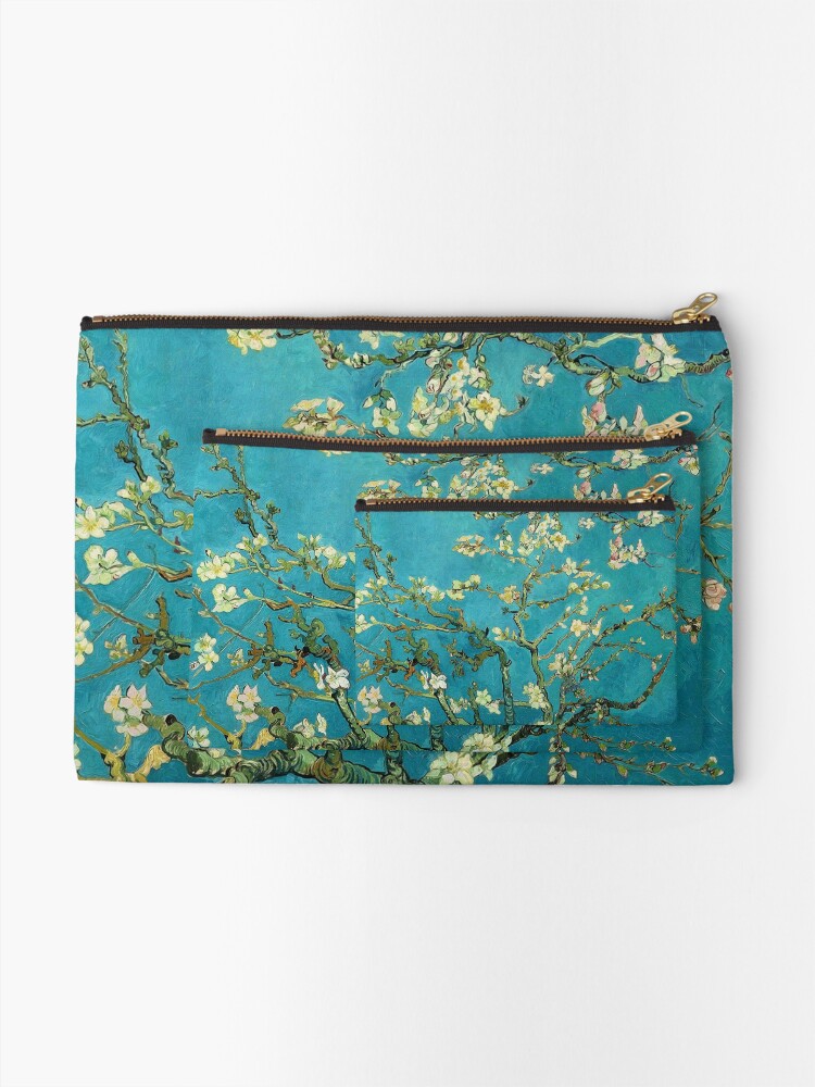 Alternate view of Vincent Van Gogh Blossoming Almond Tree Zipper Pouch