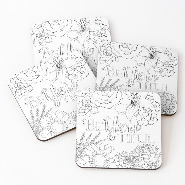 Item preview, BeYouTiful designed and sold by coloringbliss.