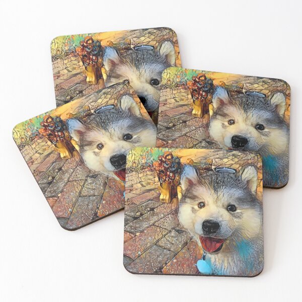 Item preview, Abstract Husky Puppy designed and sold by Alyxandre.