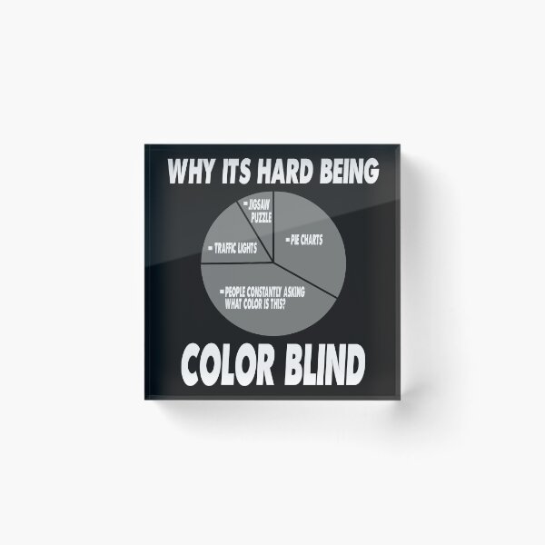 Item preview, Funny Why ist hard beeing Color Blind Pie chart graphic designed and sold by sunnym79.