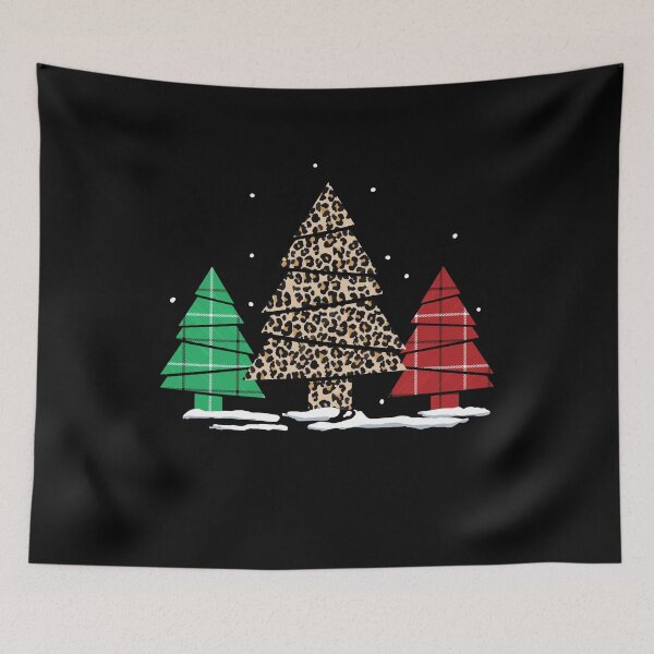 Item preview, Leopard and Buffalo Plaid Christmas Tree Family Xmas Gift designed and sold by Dressed For  Duty.