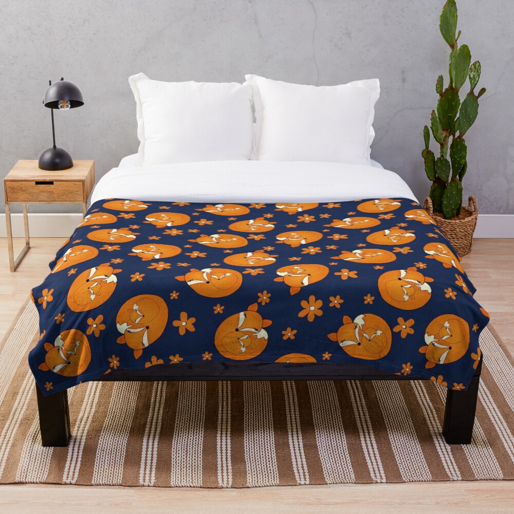 Tiny Tumble / Mama Fox & Baby Throw Blanket