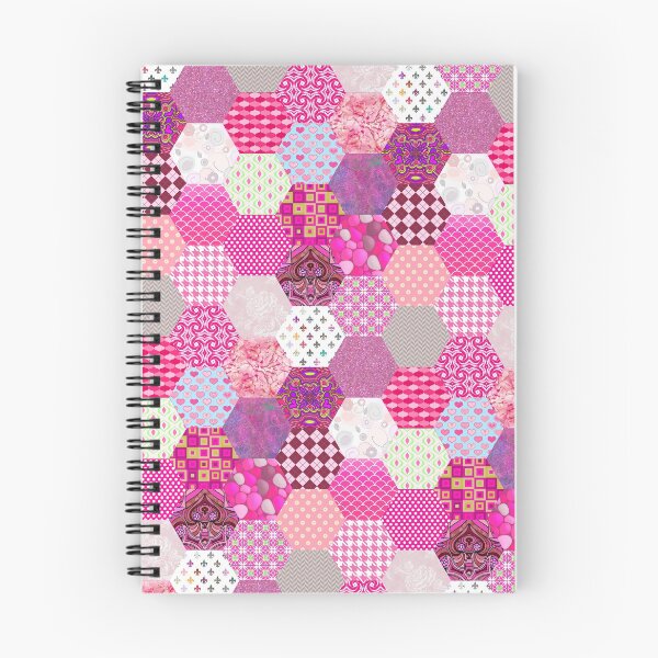 Item preview, Pretty in Pinks Faux Patchwork Pattern designed and sold by ArtformDesigns.