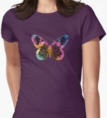 Butterfly Design Women's Fitted T-Shirt