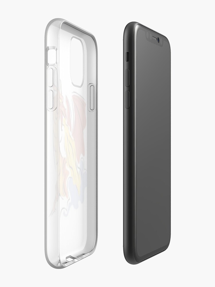 Coque iPhone « Le souffle du dragon », par FunkyCat123