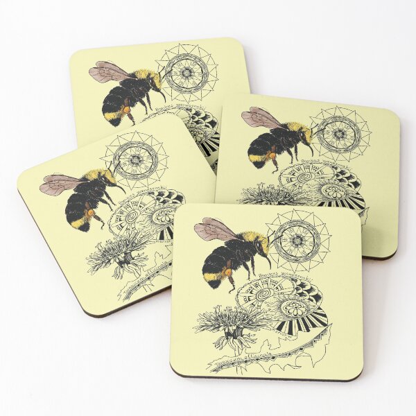 Item preview, Bumblebee and Dandelion Doodle designed and sold by mernstw.