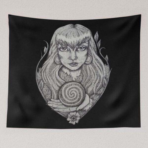 Item preview, Dotwork Witch designed and sold by MikiMorrigan.