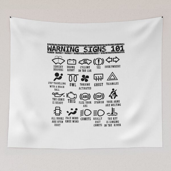 Item preview, Warning Signs 101 funny auto mechanic shirt for men women designed and sold by hadleydesigns.