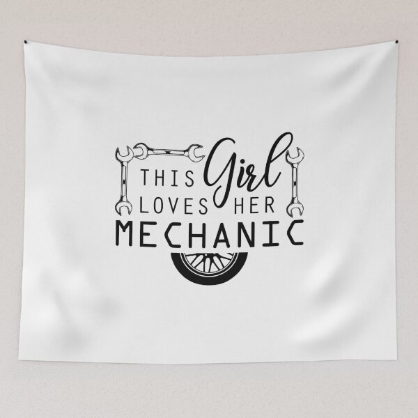 Item preview, This Girl Loves her Mechanic mechanics wife funny for women designed and sold by hadleydesigns.