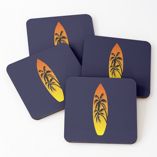 Item preview, Surfboard Palm Trees (Sunset) designed and sold by Jeremy Crotty.