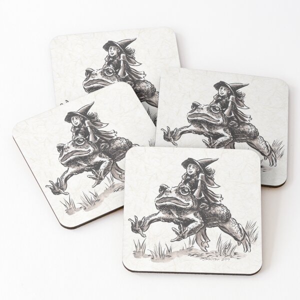 Item preview, Tiny Witch on Her Way to Adventure Fantasy Artwork designed and sold by stephsmith.