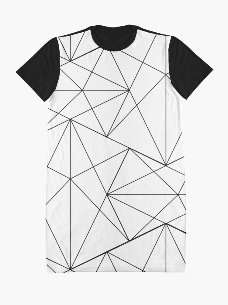 Black and White Asymmetrical Triangle Retro 80s GenX Aesthetic