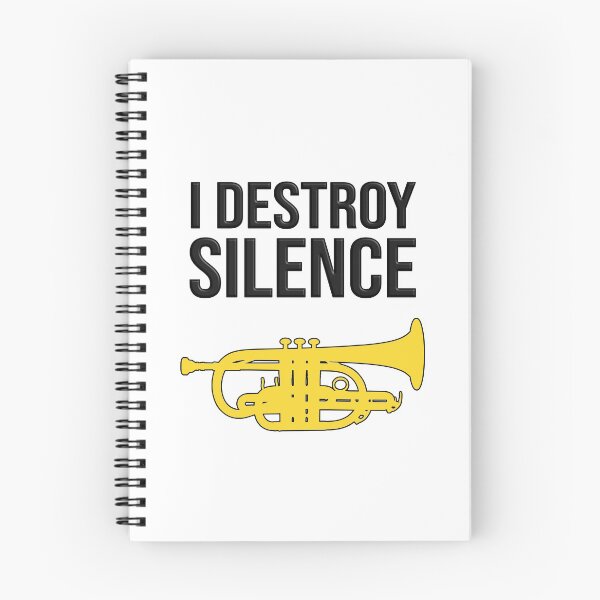Item preview, Cornet - I DESTROY SILENCE - Funny trumpet gift / Funny cornet gift designed and sold by HEJAshirts.