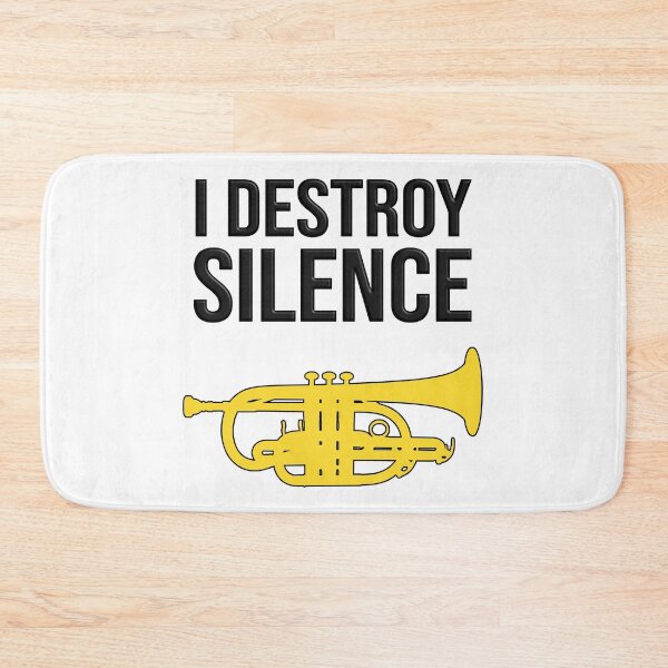 Item preview, Cornet - I DESTROY SILENCE - Funny trumpet gift / Funny cornet gift designed and sold by HEJAshirts.