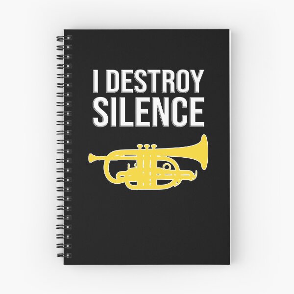 Item preview, Cornet - I DESTROY SILENCE - Funny trumpet gift / Funny cornet gift designed and sold by HEJAshirts.