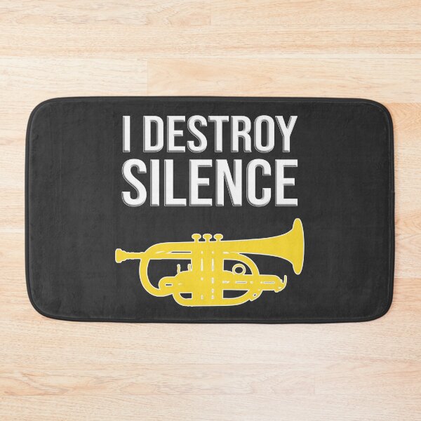 Item preview, Cornet - I DESTROY SILENCE - Funny trumpet gift / Funny cornet gift designed and sold by HEJAshirts.