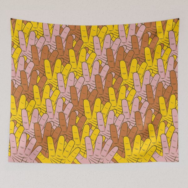 Item preview, Handprint Pattern designed and sold by piedaydesigns.