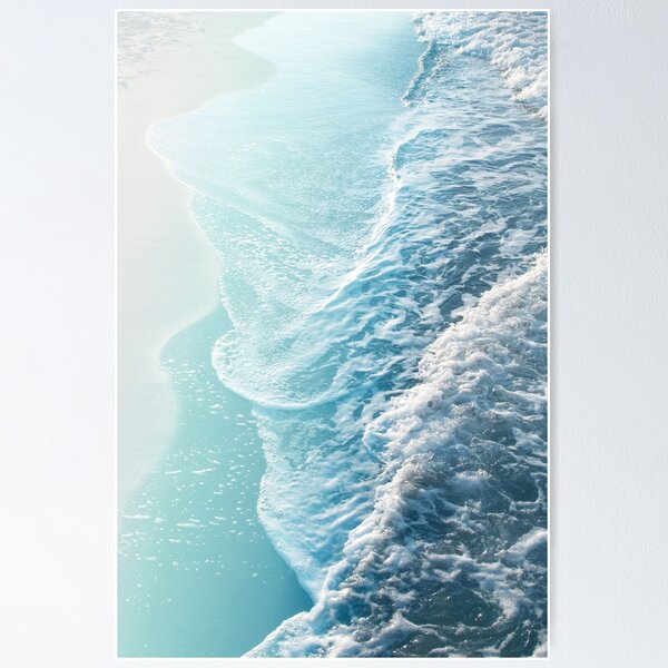 Item preview, Soft Turquoise Ocean Dream Waves #1 #water #decor #art  designed and sold by Anita's & Bella's Art.