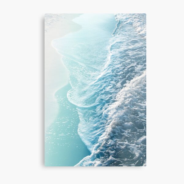 Suave turquesa Ocean Dream Waves # 1 #water #decor #art Lámina metálica
