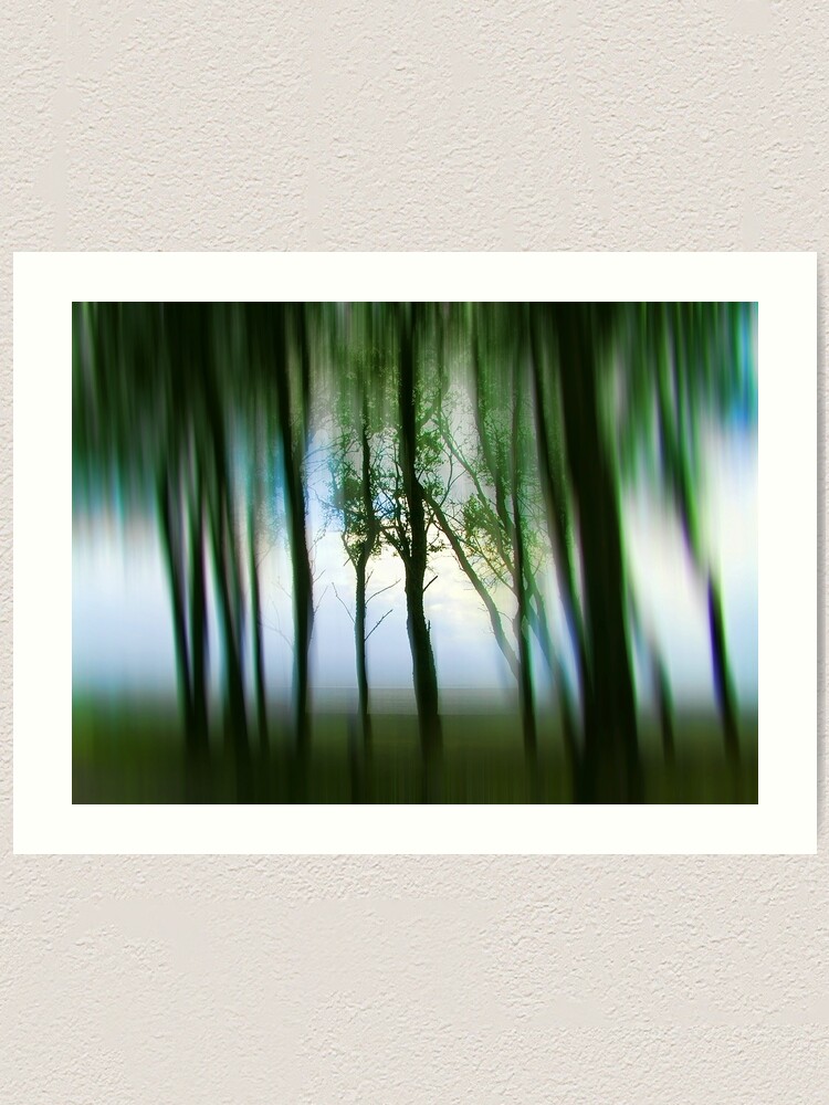 Alternate view of Morning Tree Silhouettes Art Print