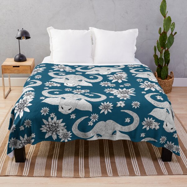 Item preview, Floral Water Buffalo designed and sold by Flower Magic .