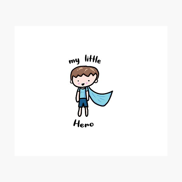 My Little Hero Photographic Print