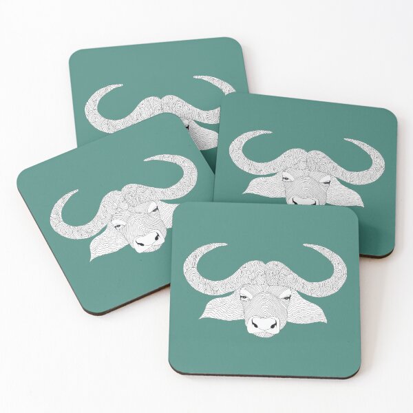 Item preview, Black white, Water Buffalo, Buffalo, Africa designed and sold by Flower Magic .