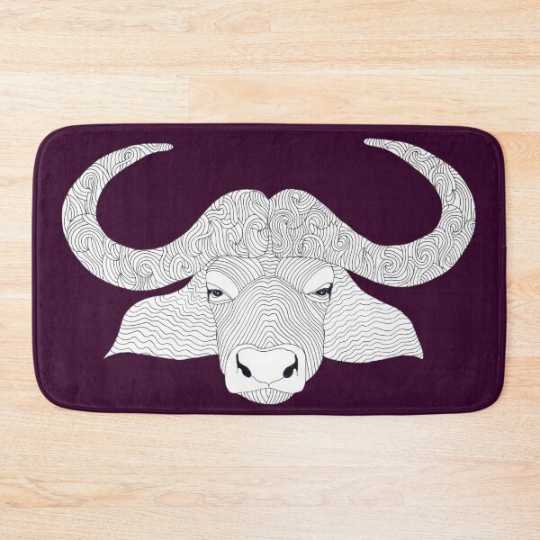 Item preview, Black white, Water Buffalo, Buffalo, Africa designed and sold by Flower Magic .
