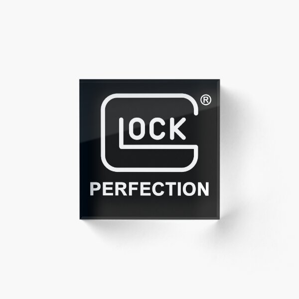 Locke Gun Black Tee Acrylic Block