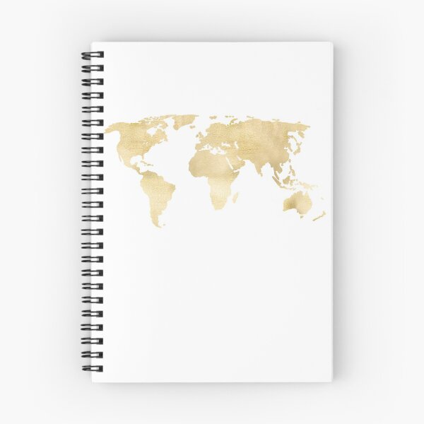 Item preview, Gold World Map designed and sold by Tangerine-Tane.