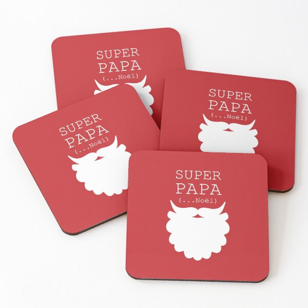 Item preview, SUPER DAD (... Christmas) - PAPA NOEL = Santa Claus - PAPA = Dad designed and sold by CreaKOA.