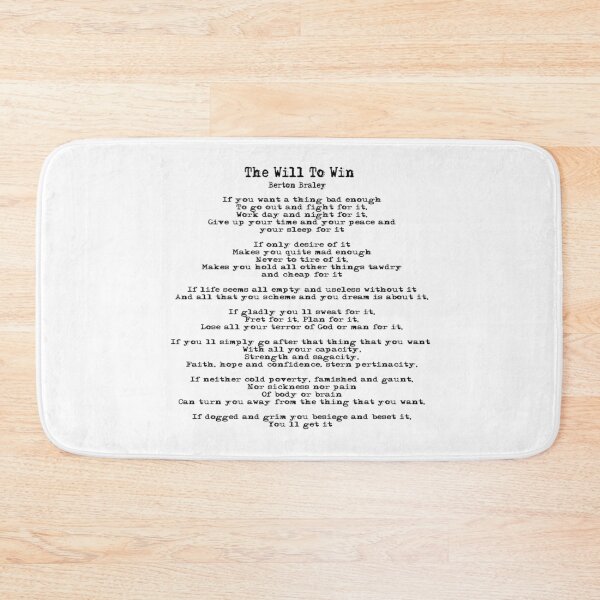 Item preview, Will To Win Poem designed and sold by czerinaart.