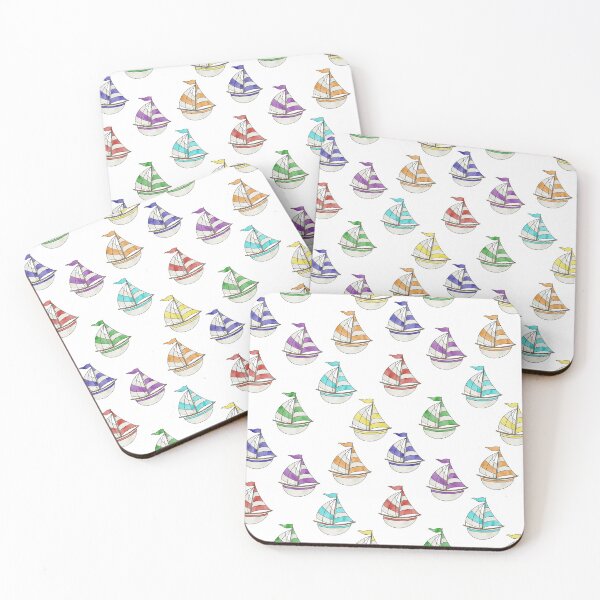 Item preview, Sailing Boats, White Background designed and sold by Theodora Gould.