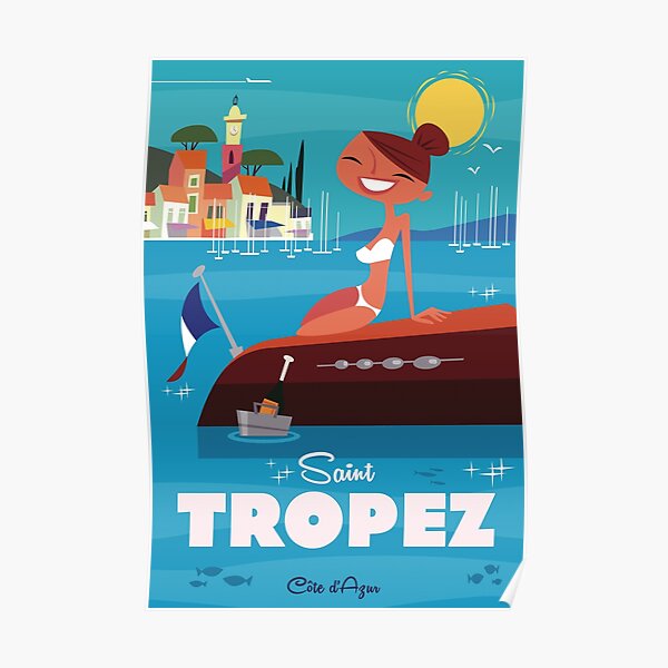 Affiche Saint Tropez Poster