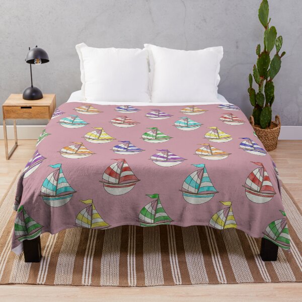 Item preview, Sailing Boats, Pink Background designed and sold by Theodora Gould.