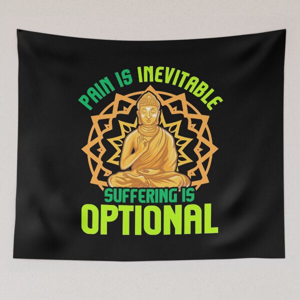 Item preview, Pain Is Inevitable Suffering Is Optional Meditate designed and sold by perfectpresents.