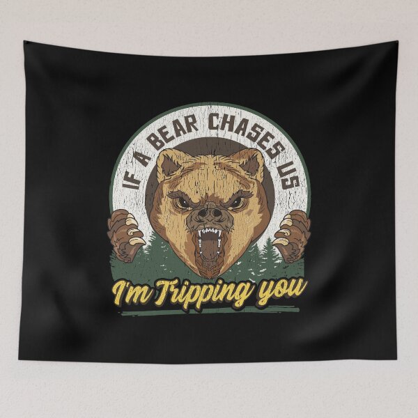 Item preview,  If a Bear Chases Us I'm Tripping You Camping Joke designed and sold by perfectpresents.
