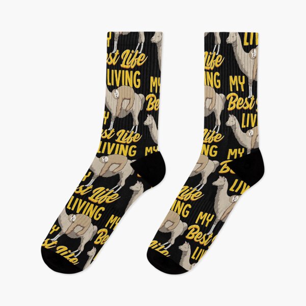 Item preview, Sloth & Llama Living My Best Life Sleepy Lazy Nap designed and sold by perfectpresents.