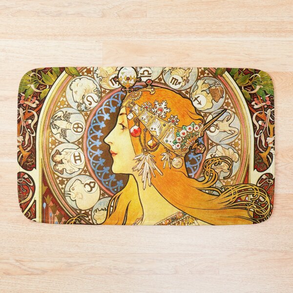 Item preview, La Plume Zodiac - Alphonse Mucha  designed and sold by maryedenoa.