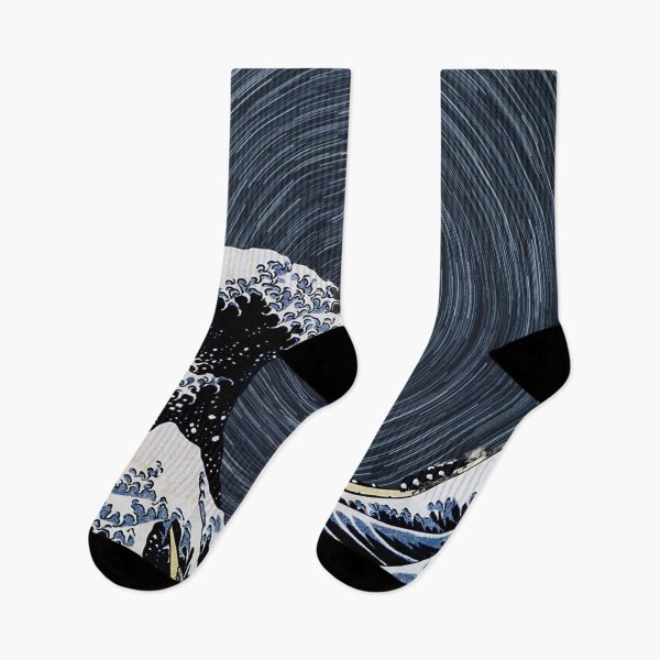 Item preview, Kanagawa wave in a starry night designed and sold by PrinceCo.