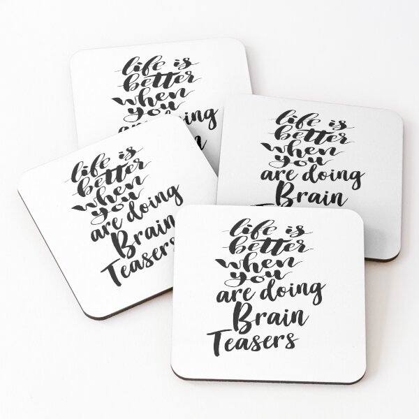 Item preview, Life is Better When You Are Doing Brain Teasers designed and sold by ProjectX23.