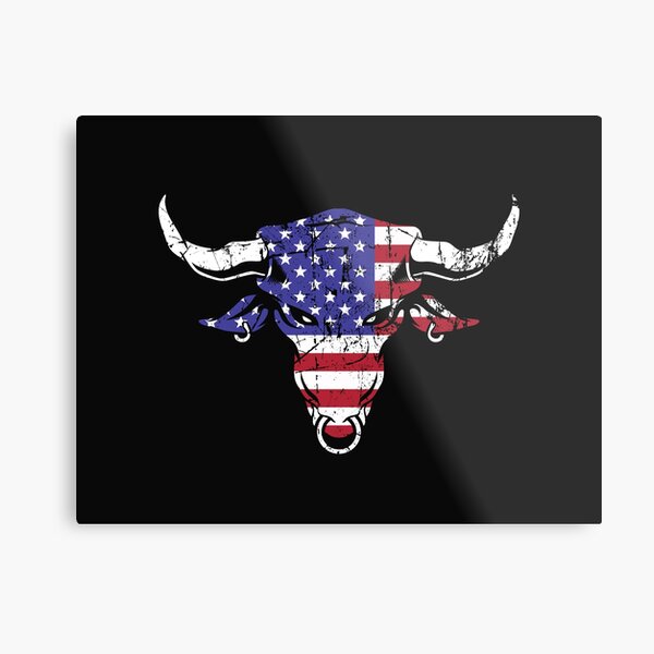 American Bull Head Metal Print